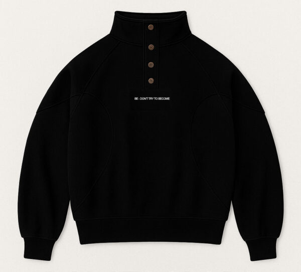 LIMITED COATS - BLACK BUTTON COAT – LIMITED HANDMADE